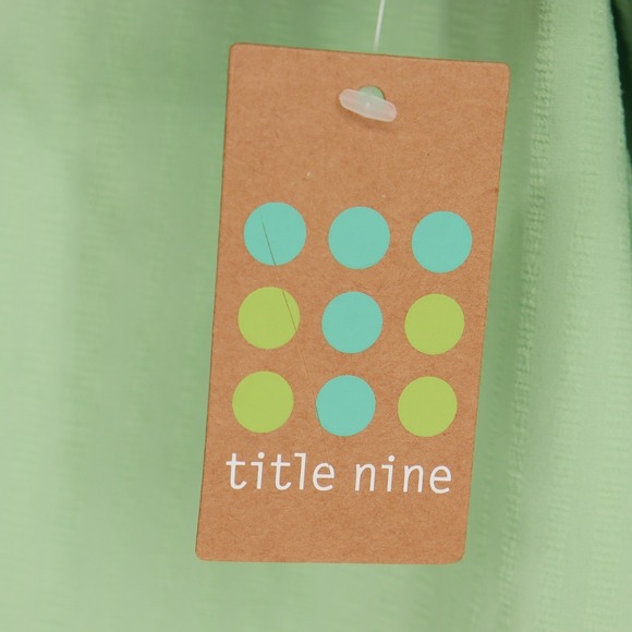 Title Nine Speed Racer Long Sleeve Tunic Size XL Textured Seafoam Green NEW - Picture 3 of 9